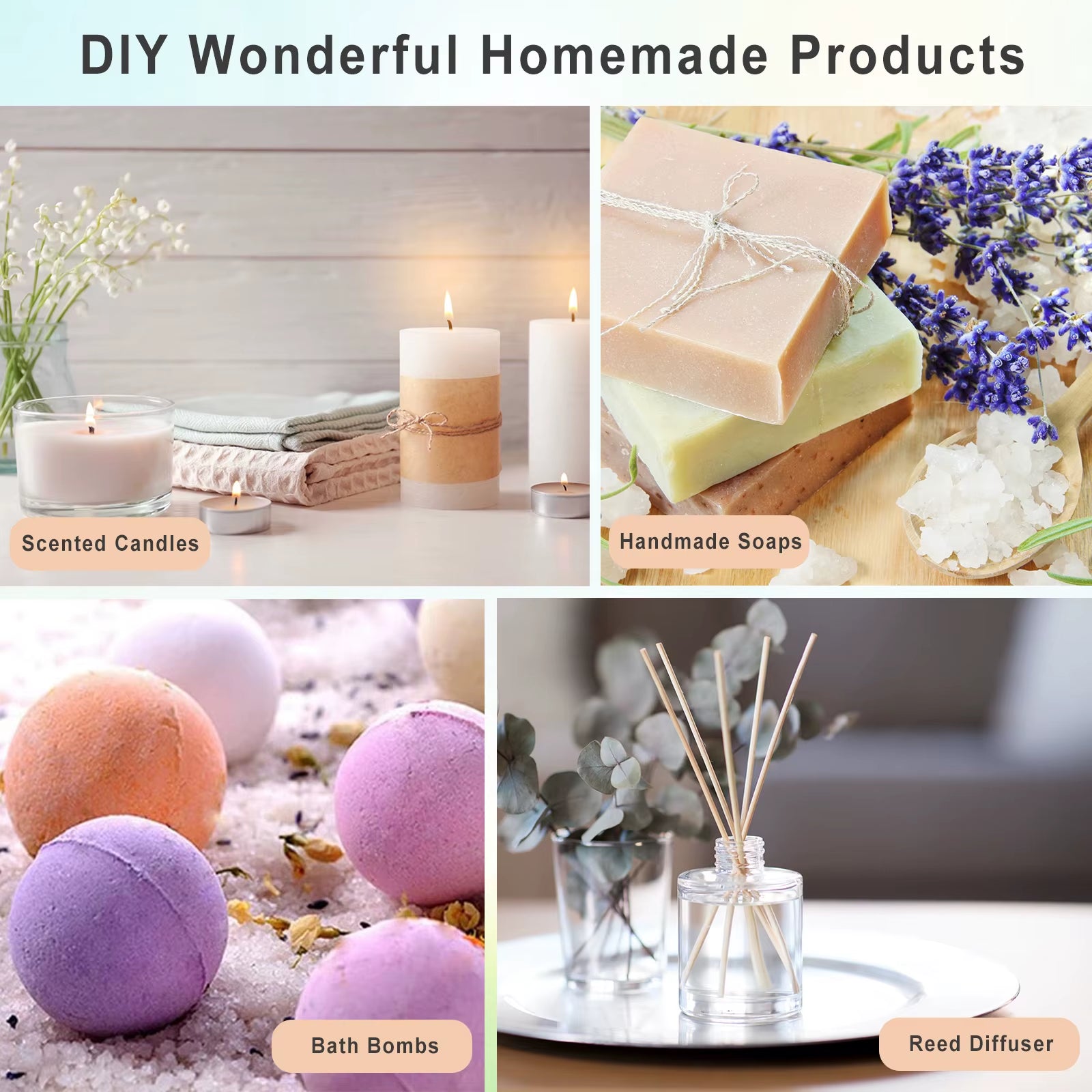 20PCS Essential Oils Gift Set Aromatherapy Essential Oils Oregano Neroli Helichrysum Spearmint Lemon Eucalyptus Turmeric